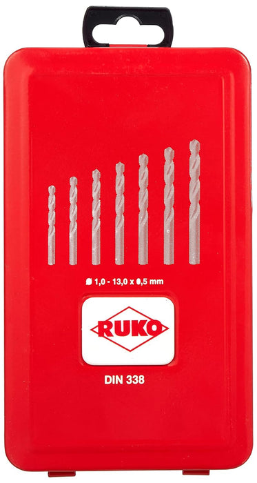 Ruko Twist Drill Set DIN 338, 25 Piece