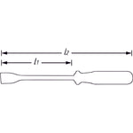 Hazet Blunt Scraper 824 Flat Profile 0.5 x 23mm