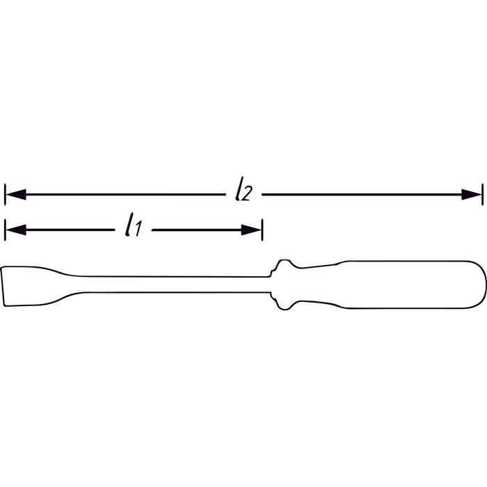Hazet Blunt Scraper 824 Flat Profile 0.5 x 23mm
