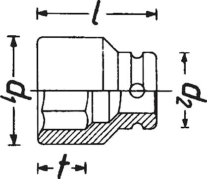 Hazet 900SLG-18X20/2 Socket FORD Wheel Bolt