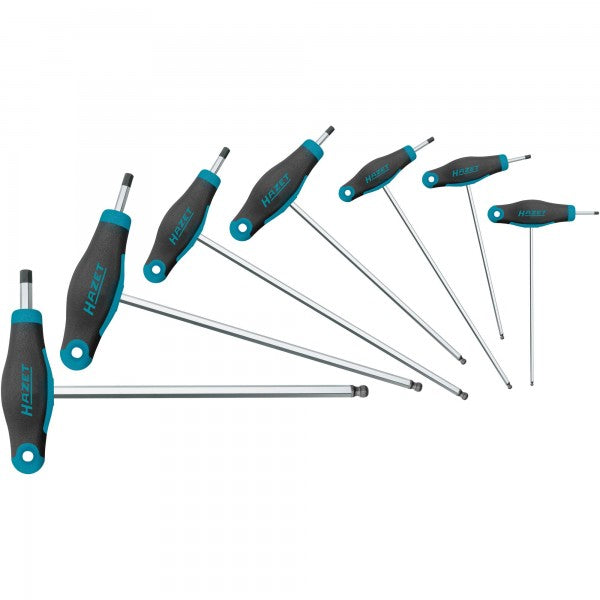Hazet 7 Pce Hexagon Screwdriver Set With T-Handle 829KK/7