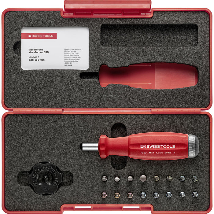 PB Swiss MecaTorque Torque Screwdriver with Analog Scale 16 Pce Set in ToolBox