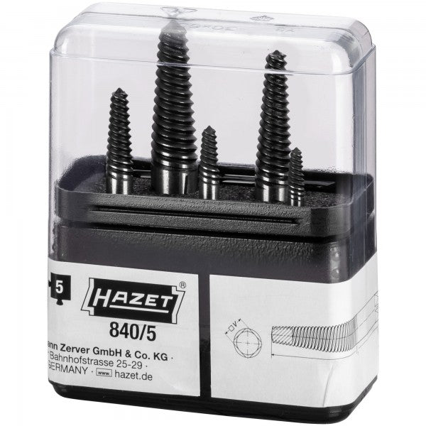 Hazet 5 Pce Screw Extractor Set 840/5