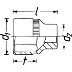 Hazet 900-14 Socket hexagon