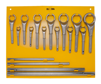 Elora Construction Ring Spanner-Set 16 Pce 1.1/4in-3.3/8in AF 85S 16AF