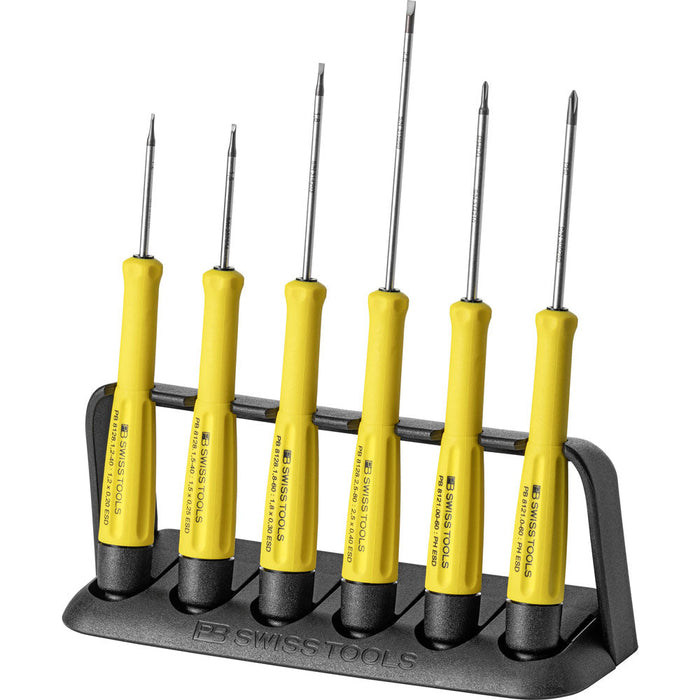 PB Swiss 6 Pce Slotted & Phillips ESD Screwdriver Set