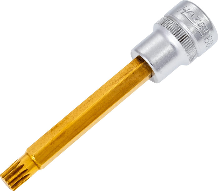 Hazet 3/8in Screwdriver Socket with Internal Serration Profile (XZN) 8808LG-8 M8