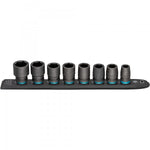 Hazet 8 Pce 1/2in Smartrail Metric Impact Hexagon Socket Set 900S-SR/8