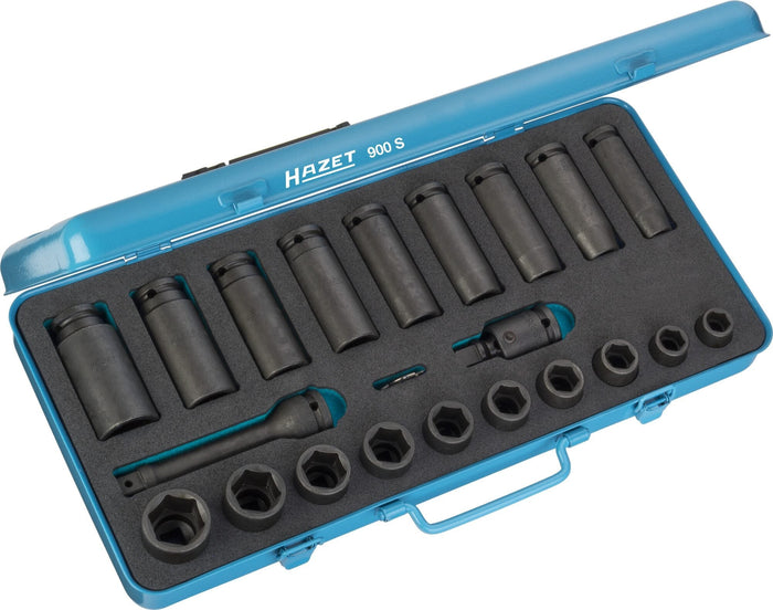 Hazet 23 Pce 1/2in Metric Impact Socket Set 900S 