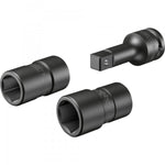 Hazet 3 Pce 1/2in Socket Ford Wheel Bolt 900SLG-1822/3