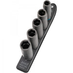 Hazet 5 Pce 1/2in Smartrail Metric Deep Impact Hexagon Socket Set 900SLG-SR/5
