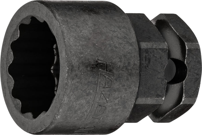 Hazet 1/2in Impact Socket 12-Point 21mm 900SZ6-21 Outside Hexagon 24mm 