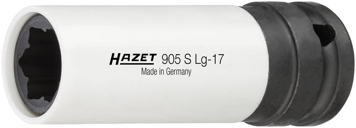Hazet 1/2in Impact Socket Hybrid Special Profile 17mm 905SLG-17 