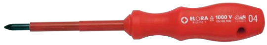Elora VDE-Screwdriver pozidriv 912-PZ 2