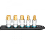 Hazet 5 Pce 1/2in Smartrail Metric Hexagon Socket Set 986G-SR/5