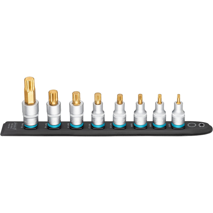 Hazet 8 Pce 1/2in XZN Profile Smartrail Flexible Plastic Plug-In Rail 990-SR/8 (M5-M18)