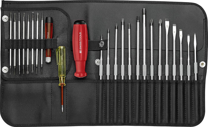 PB Swiss 38515 SwissGrip Evo All Rounder Set with Interchangeable Blades in Roll-Up Case in Box