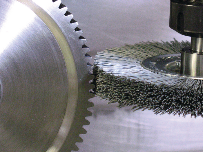 Lessmann Single Segment Brush Dia 100mm Width 12mm Tube 30mm Stainless Steel Wire Crimped 0.20mm