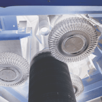 Lessmann Knot Wheel Brush Dia 200 x 14mm 36 Z Steel Wire STH Bore 22.2mm