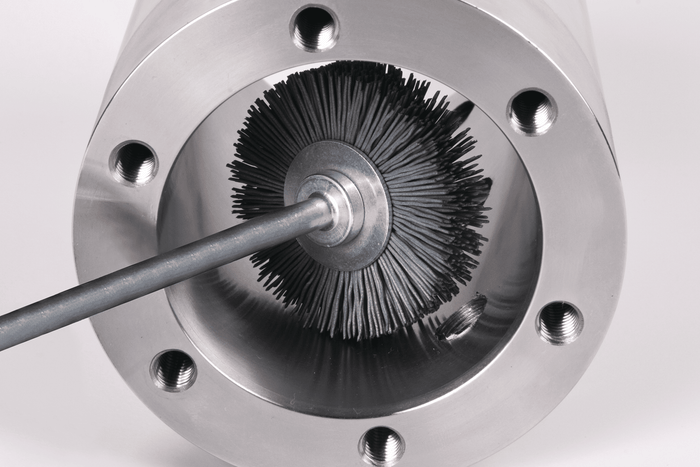 Lessmann Knot Wheel Brush 6mm Shank Dia 75 x 9mm 18 Z Straight 0.5mm