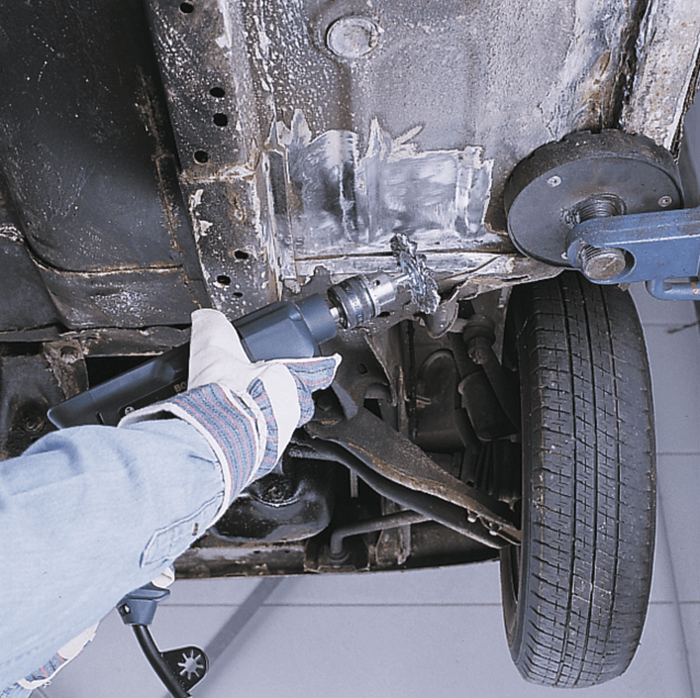 Lessmann Wheel Brush 6mm Shank Plastic Bonded Dia 76 x 8mm Tube 10mm Steel Wire STA Crimped 0.3mm