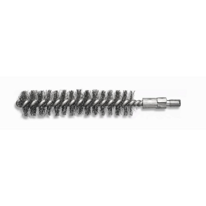 Lessmann Pipe Brush IBG 115 x 80mm Dia 16mm Steel Wire Stainless ROF Crimped 0.15mm Thread M6