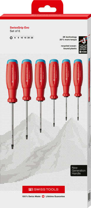 PB Swiss SwissGrip Evo Torx Screwdriver Set in Box