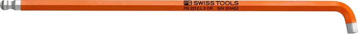 PB Swiss RainBow 100° Hex Key L-Wrench Long with Ball Point 5mm
