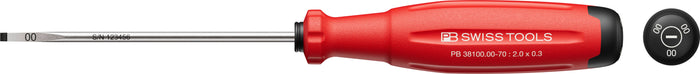 PB Swiss 38100 SwissGrip Evo Slotted Screwdriver 0.3 x 2 x 70mm in Skin Pack