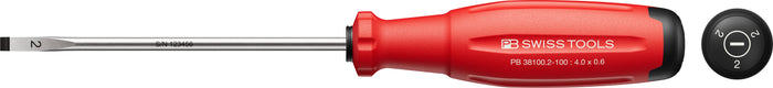 PB Swiss 38100 SwissGrip Evo Slotted Screwdriver 0.6 x 4 x 100mm