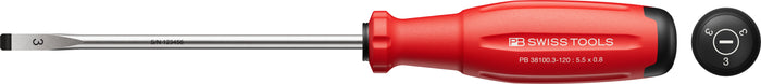 PB Swiss 38100 SwissGrip Evo Slotted Screwdriver 0.8 x 5.5 x 120mm