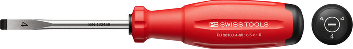 PB Swiss 38100 SwissGrip Evo Slotted Screwdriver 1.0 x 6.5 x 80mm