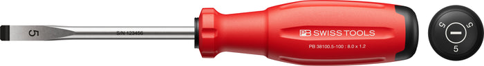 PB Swiss 38100 SwissGrip Evo Slotted Screwdriver 1.2 x 8 x 100mm
