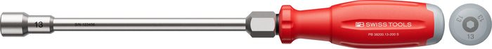 PB Swiss SwissGrip Evo Socket Screwdriver for Hex Screws with Hex Wrench Section 13mm x 200mm