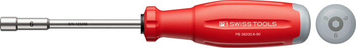 PB Swiss SwissGrip Evo Socket Screwdriver for Hex Screws 6.0 x 90mm