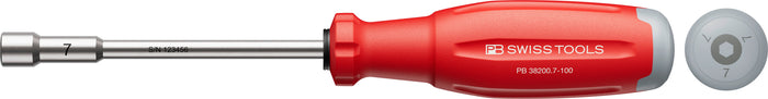 PB Swiss SwissGrip Evo Socket Screwdriver for Hex Screws 7.0 x 100mm