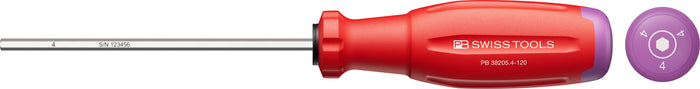 PB Swiss SwissGrip Evo Screwdriver for Hex Socket Screws 4.0 x 120mm