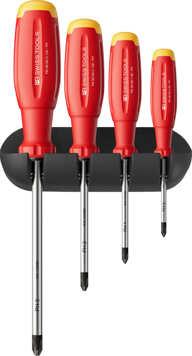 PB Swiss 38242 SwissGrip Evo Phillips Screwdriver Set with Wall Bracket