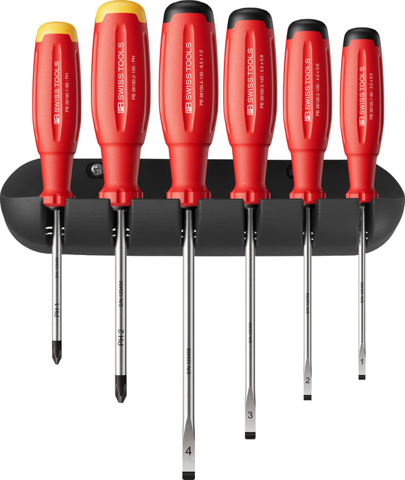 PB Swiss SwissGrip Evo SL & PH Screwdriver Set with Wall Bracket