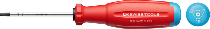 PB Swiss SwissGrip Evo Torx Screwdriver with Bore Hole TX10 x 70mm