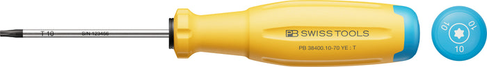 PB Swiss RainBow SwissGrip Evo Torx Screwdriver TX10 x 70mm Yellow