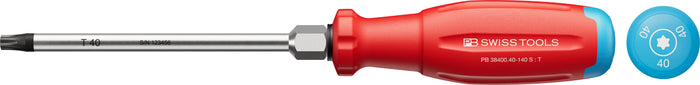PB Swiss SwissGrip Evo Torx Screwdriver with Hex Wrench Section TX40 x 140mm
