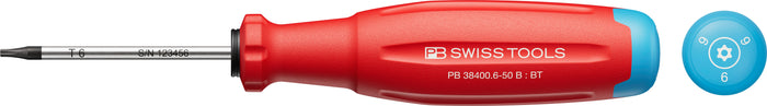 PB Swiss SwissGrip Evo Torx Screwdriver with Bore Hole TX6 x 50mm