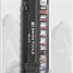 PB Swiss 470 Black BikeTool Pocket Tool with 9 Screwdriving Tools & 2 Tyre Levers in Skin Pack