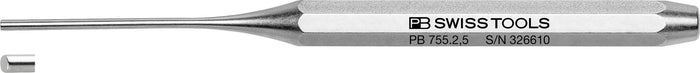 PB Swiss 755 Pin Punch Drift Punch Octagonal Long 2.5mm x 150mm