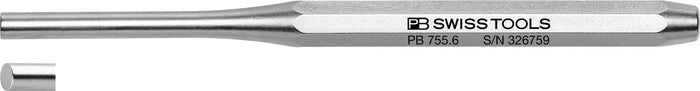 PB Swiss 755 Pin Punch Drift Punch Octagonal Long 6mm x 150mm