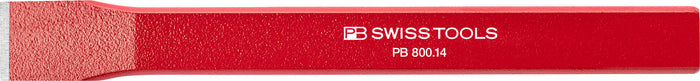 PB Swiss 800 Flat Chisel Red Powder Coated 14mm x 125mm