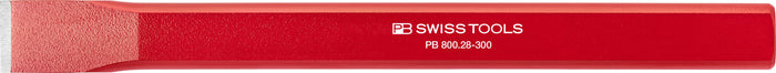 PB Swiss 800 Flat Chisel Red Powder Coated 28mm x 300mm