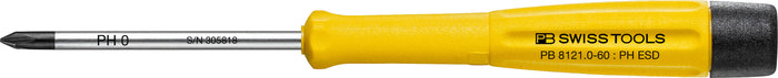 PB Swiss 8121 ESD Electronics Phillips Screwdriver PH0 x 60mm