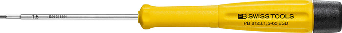 PB Swiss ESD Screwdriver for Hex Socket Screws 1.5 x 65mm